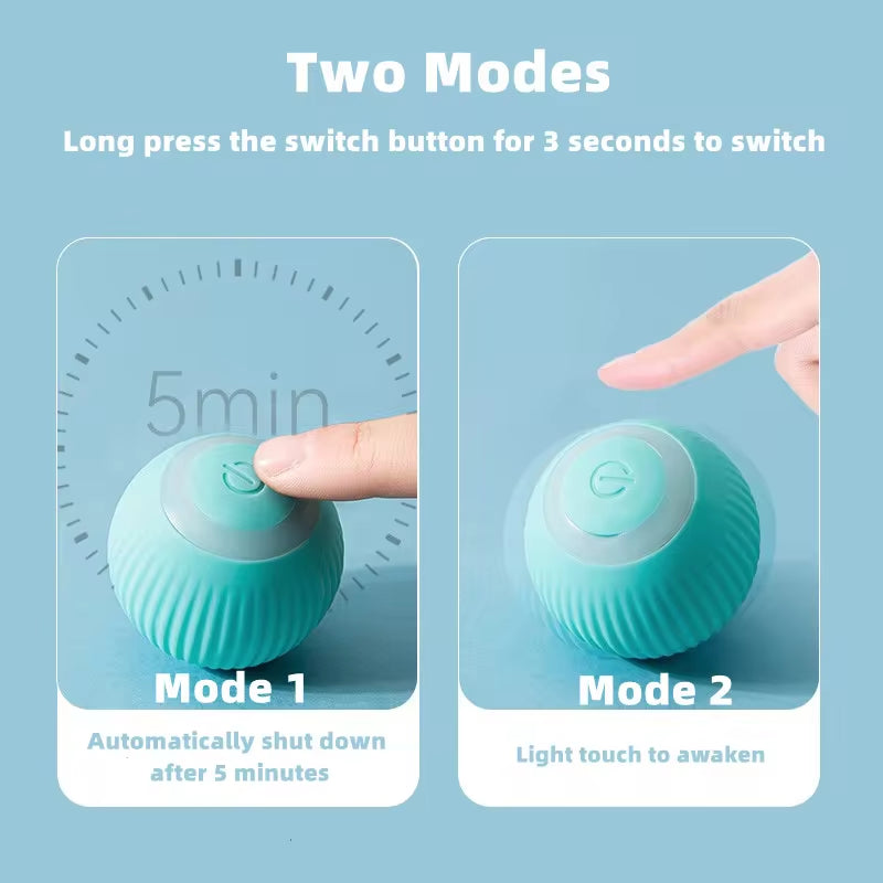  🎾 Smart Rolling Cat Ball – Automatic & Interactive! 🐱⚡